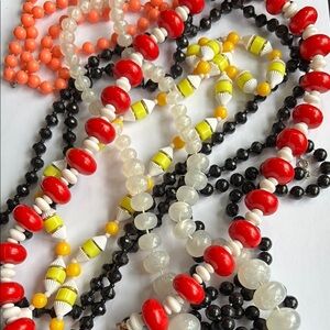 🎉4/30$🎉 Y2K Vintage Bundle Colorful Beaded Necklace 6 pieces✨